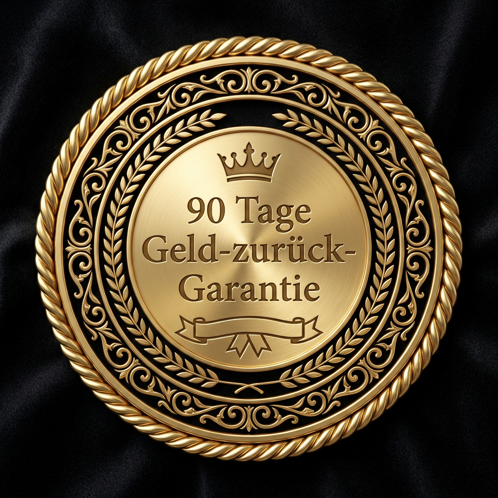 Offizielles 90 Tage Geld-zurück-Garantie Siegel von Luxx Hairs